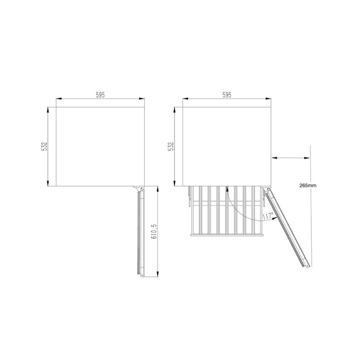 KingsBottle 145L Low-E Glass Bar Fridge