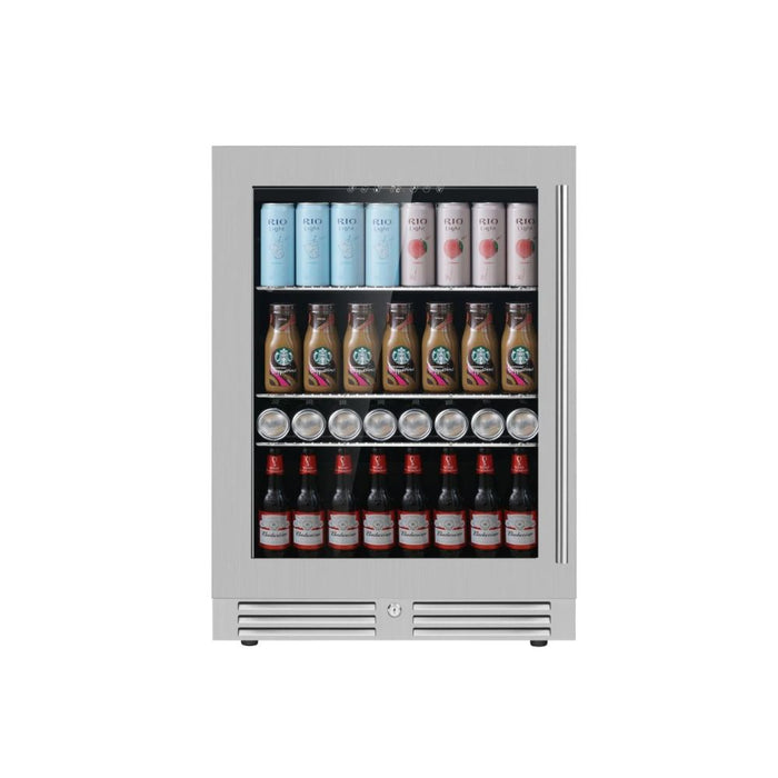 KingsBottle 145L Low-E Glass Bar Fridge