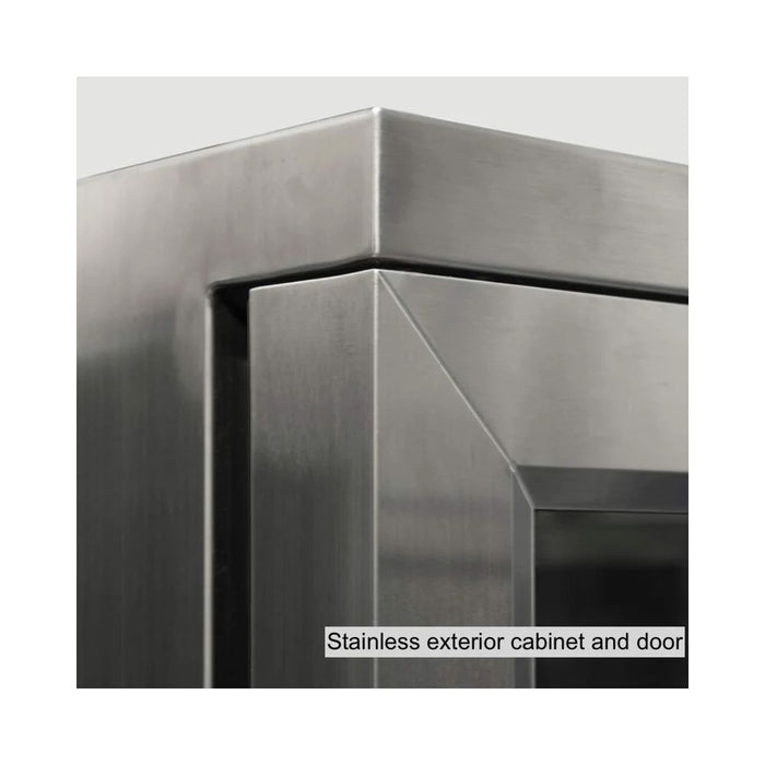 KingsBottle 315L Stainless Steel Three Door Bar Fridge