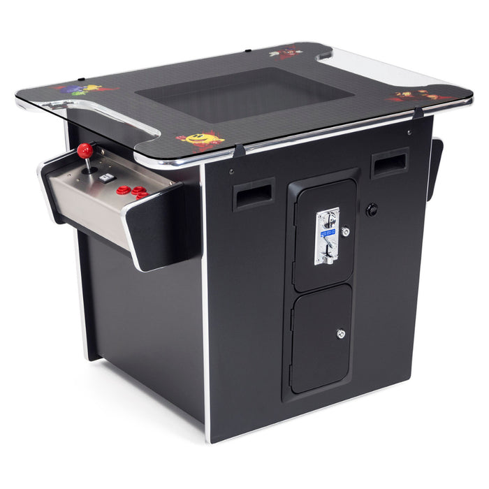 60 in 1 Arcade Cocktail Table with views of one controller and coin base