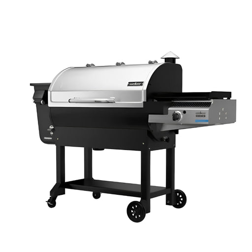 Camp Chef Woodwind 36 Pellet Grill WIFI With Sidekick side view closed