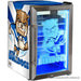 Canterbury Bankstown Bulldogs NRL 70L Rugby Team Bar Fridge Side View Bulldog logo on door and side