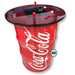 Coca Cola Custom Made Tabletop Drum Arcade Machine with logo on drum and controllers 