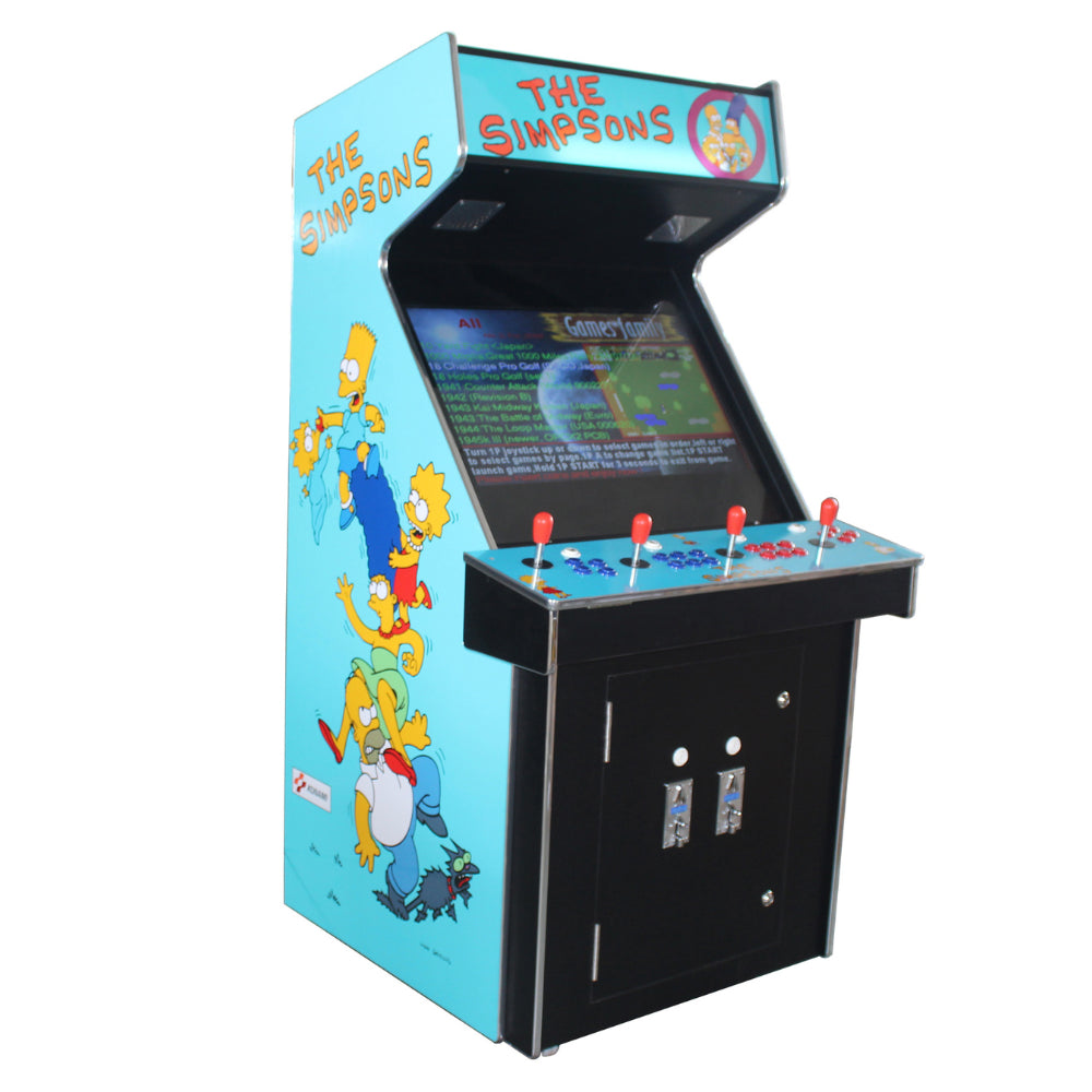 The Simpsons Upright Arcade Machine 4 Player With 4700 Games — Backyard  Bloke