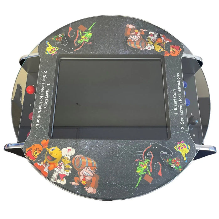 Wine Barrel Arcade Machine top view of screen